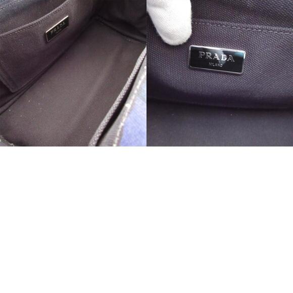 PRADA Black Canvas Shoulder Bag Shoulder Bags